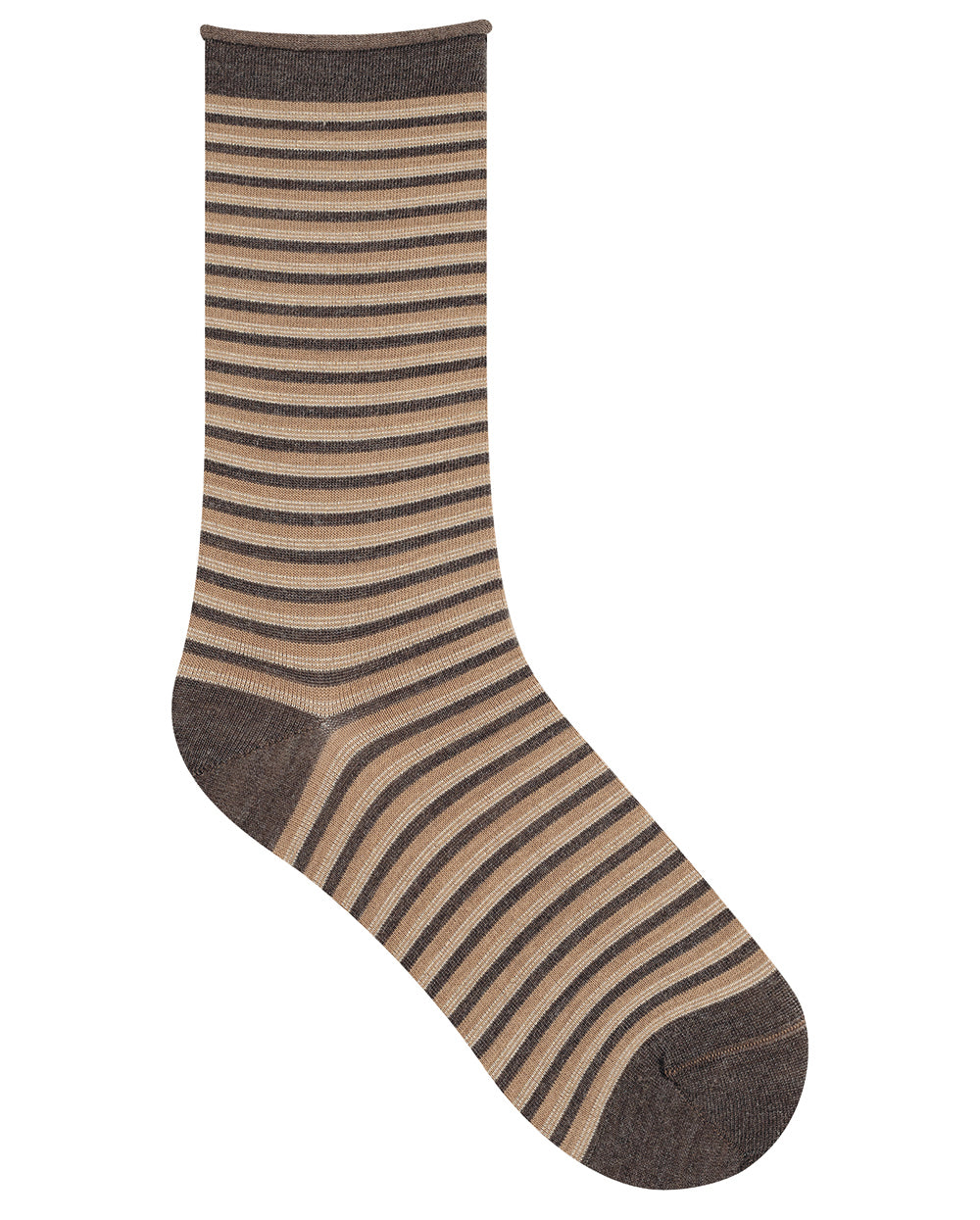Röndóttir tískusokkar með glimmer - Fine Wool Stripes glimmer sokkar - Bleuforêt