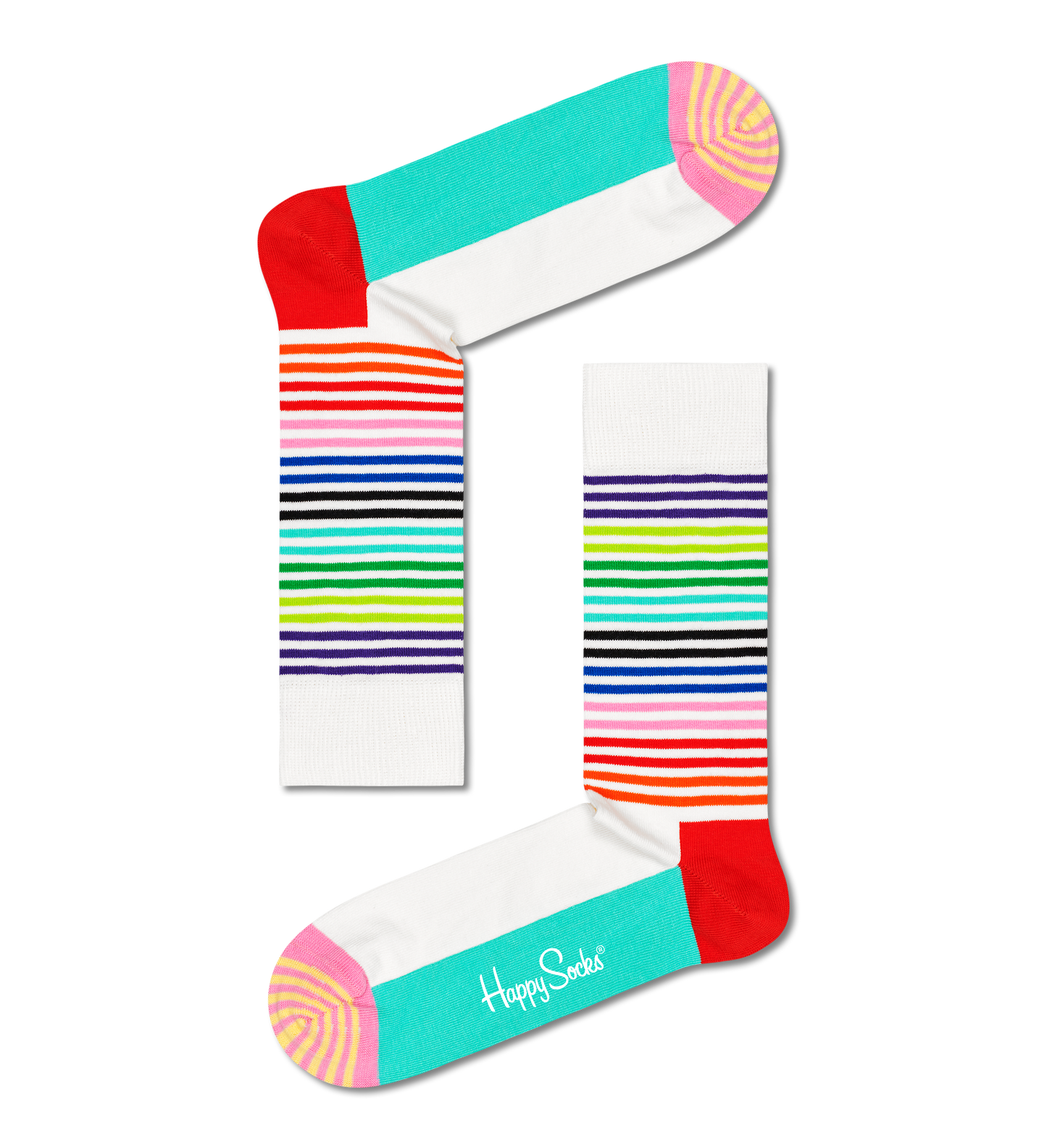 Half Stripe sokkar - Happy Socks Röndóttir