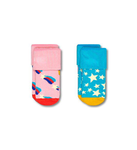 Barna Sokkar 0-6 mán, Shooting Star (2 pör) - Happy Socks