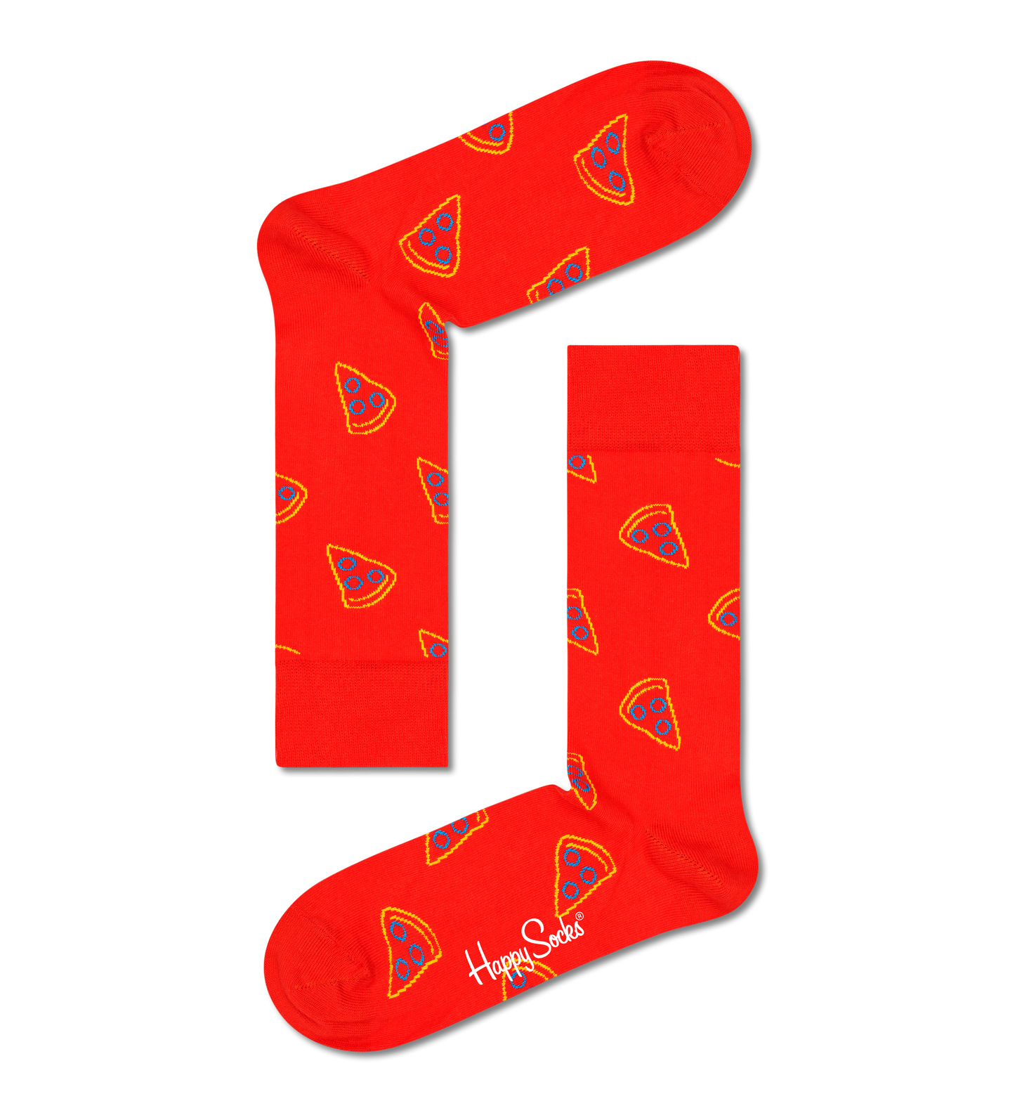 Pizza Rauðir sokkar, rauðir - Happy Socks