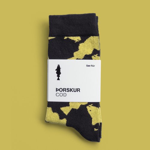 Sæflúr - Sokkar með fiskum - Íslensk Hönnun