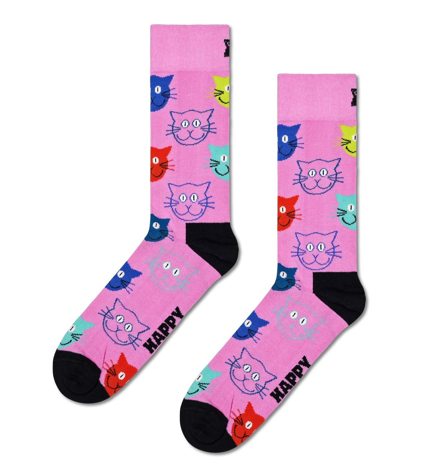 Gjafabox - Kisu sokkar (3 pör) Happy Socks