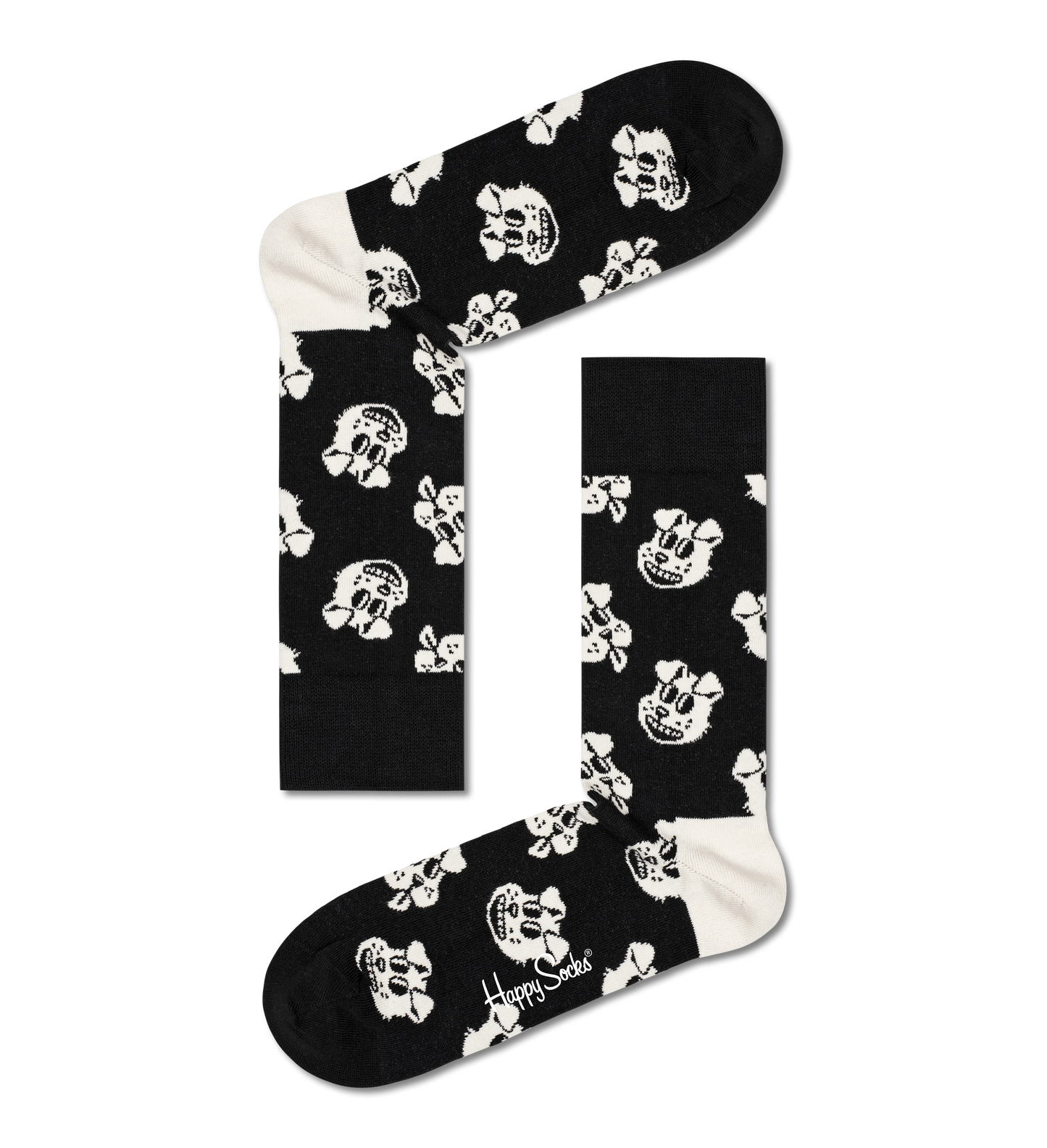 Gjafabox - Svart/Hvítt Hundur og Köttur (2 pör) Happy Socks