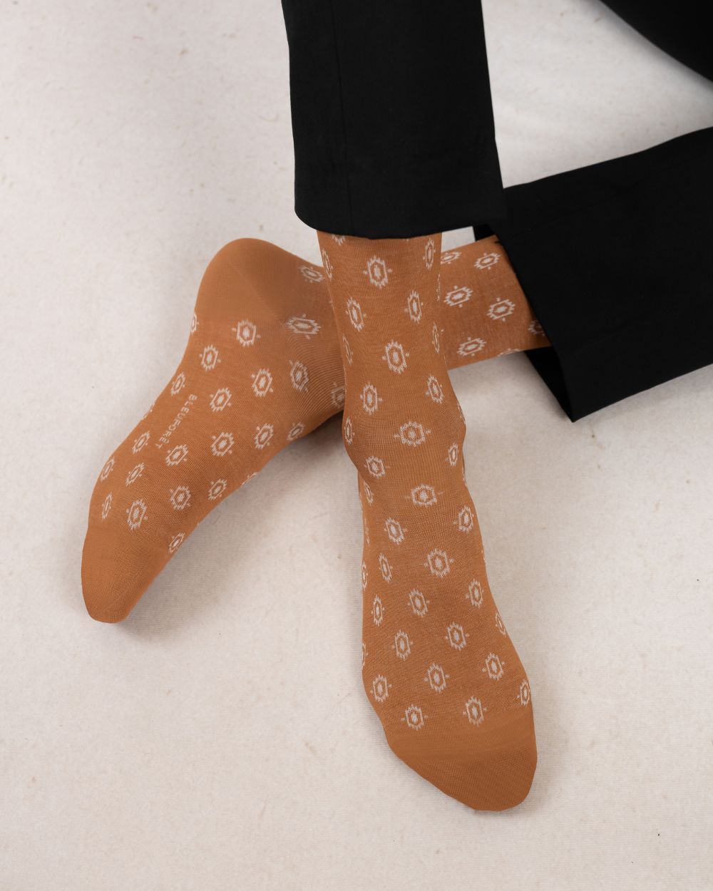 Munstraðir herra sokkar - Mercerised - BLEUFORÊT