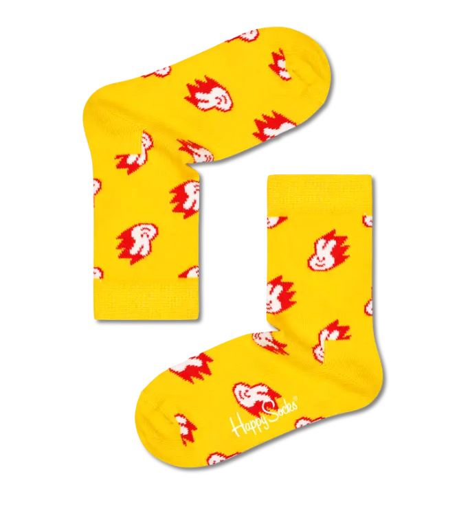 Barna Sokkar, gulir - Happy Socks