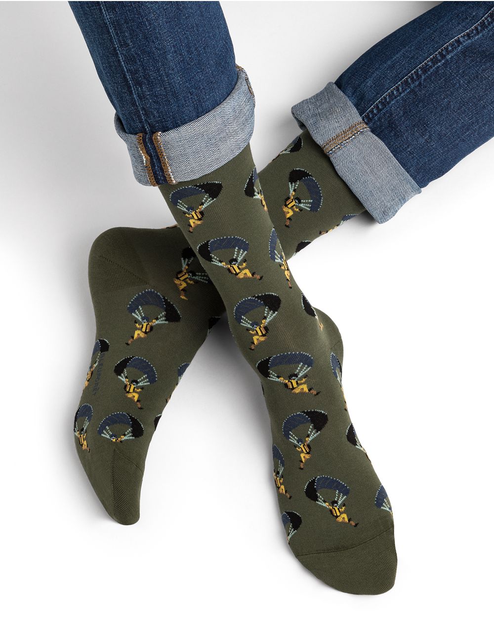 Fallhlífa munstraðir Sokkar - Bleuforêt