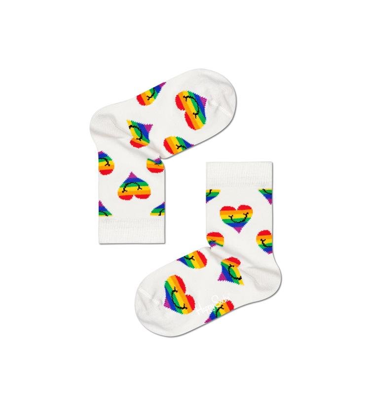 Kids Pride - Smiling Heart Sokkar - Happy Socks