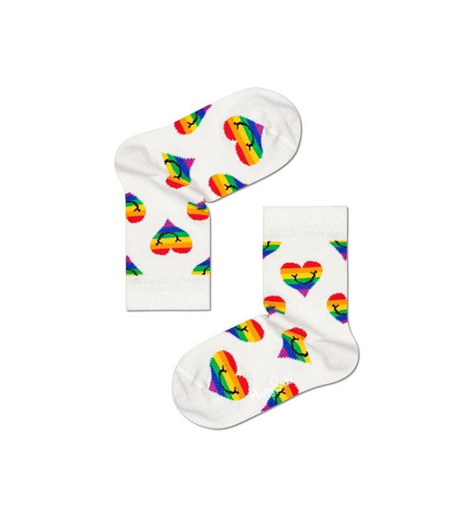 Kids Pride - Smiling Heart Sokkar - Happy Socks