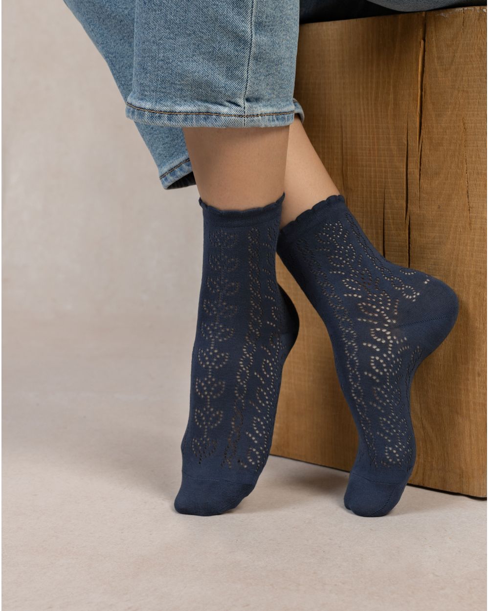 Lágir sokkar blúndu - Bleuforêt