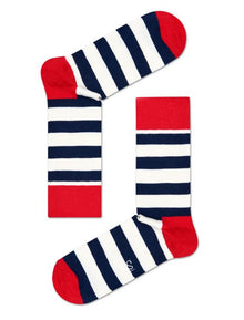  Stripe rauðir, bláir og hvítir - Happy Socks