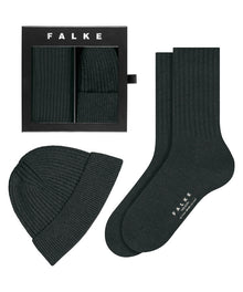  Gjafabox  herra, húfa og sokkar, Merino ullarblanda - Falke