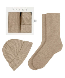  Gjafabox húfa og sokkar, Ull og Cashmere - Falke