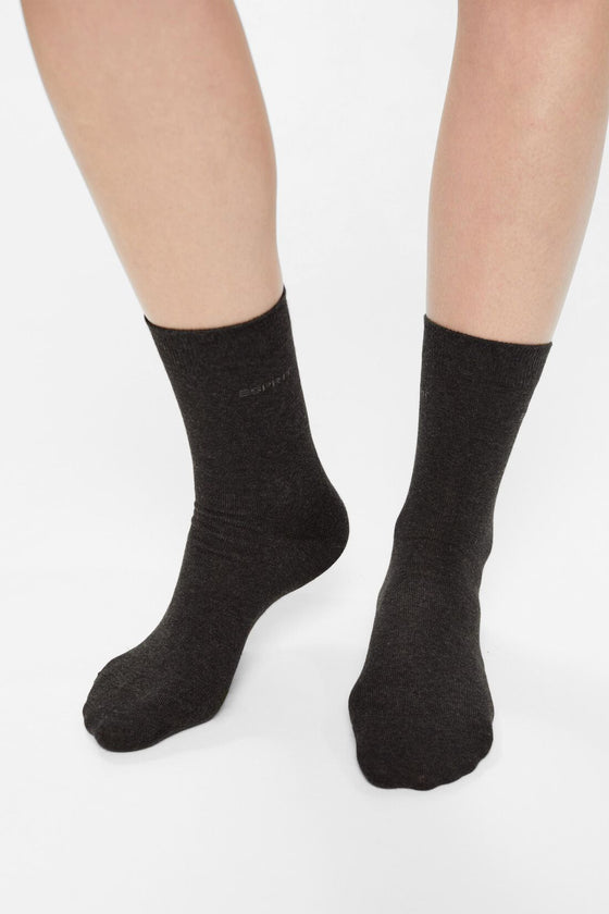 Solid 5-pakka dömu sokker - Esprit