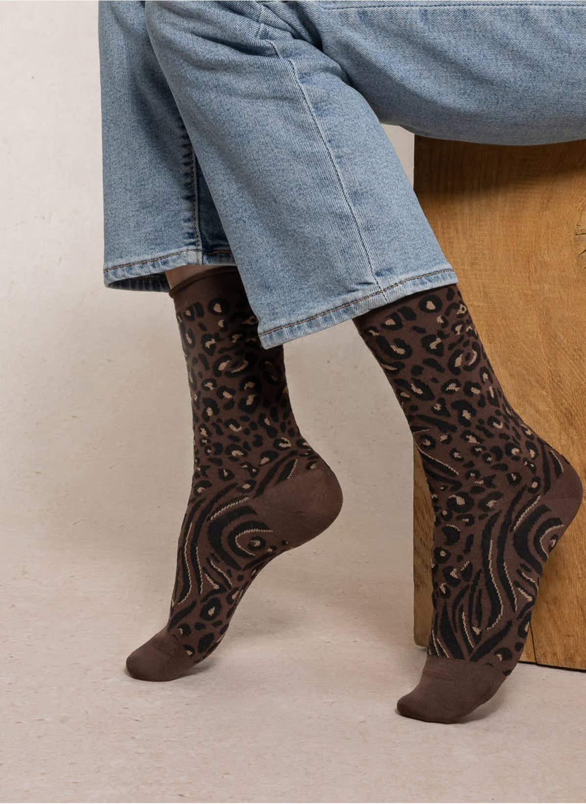 Fine Wool, Dýramunstur sokkar - Bleuforêt