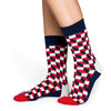 Filled Optic rauðir sokkar - Happy Socks