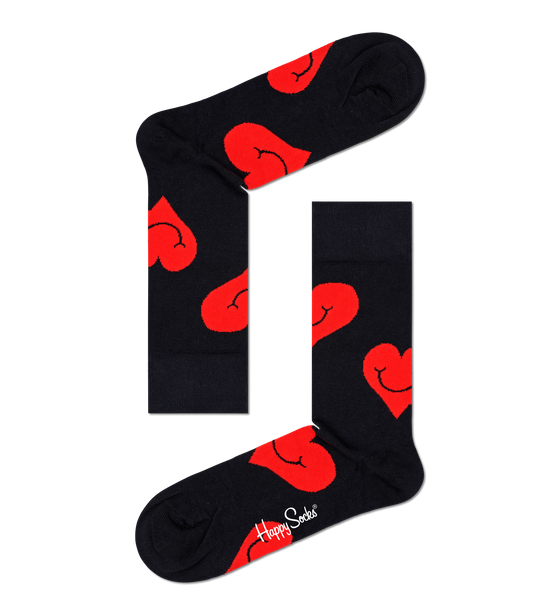 Jumbo Smiling  Heart Sokkar- Happy Socks