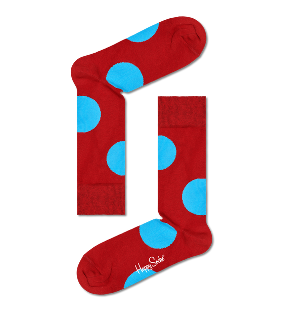 Red Jumbo Dot Sokkar - Happy Socks