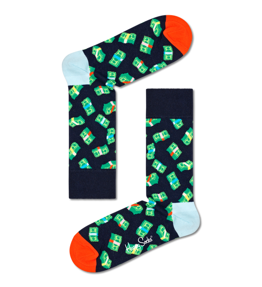 Money svartir sokkar - Happy Socks