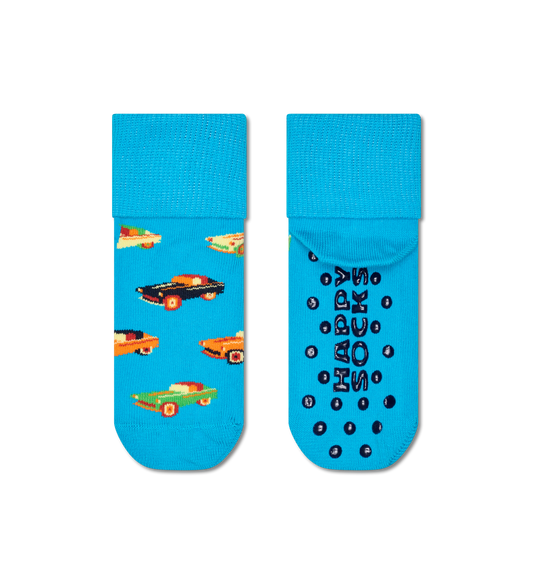 Kids Car Sokkar  með gripbotni - Happy Socks