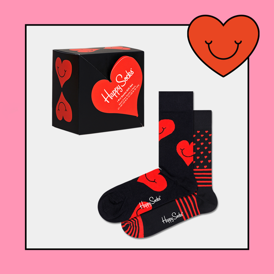 Gjafabox - I heart you (2 pör) Happy Socks