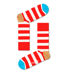  Stripe rauðir og hvítir - Happy Sock