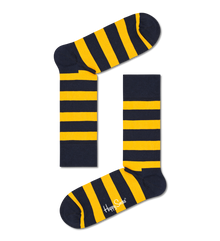  Stripe gulir og svart - Happy Socks