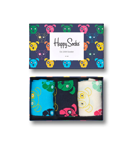 Gjafabox - Hunda sokkar (3 pör) Happy Socks