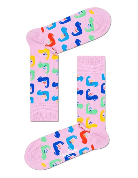 Strong bleikir sokkar - Happy Socks