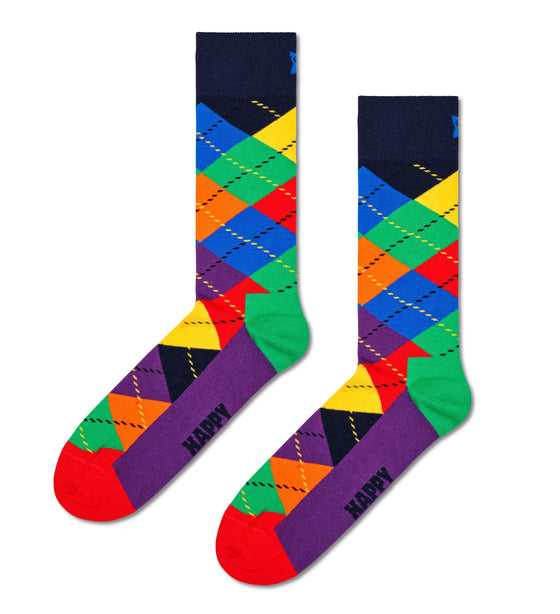 Gjafabox - Marglitur, doppótt (4 pör) Happy Socks