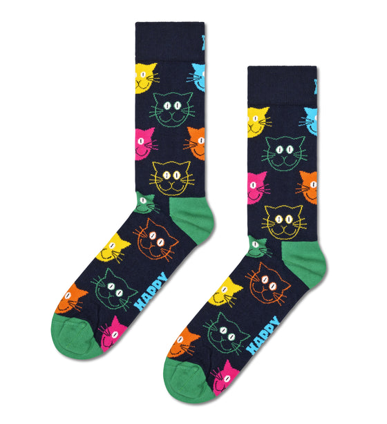 Gjafabox - Kisu sokkar (3 pör) Happy Socks