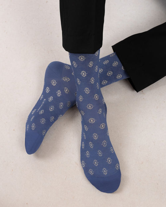 Munstraðir herra sokkar - Mercerised - BLEUFORÊT