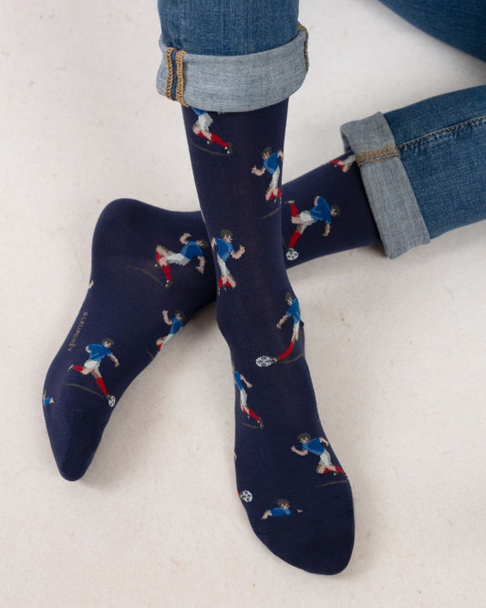 Herrasokkar Fótboltamaður - Bleuforét