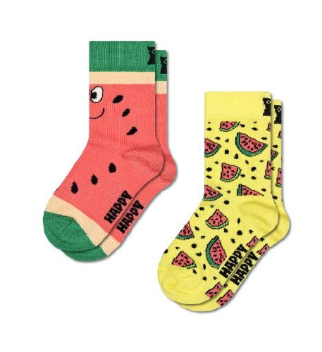 Barna Sokkar, Melon Socks (2 pör) - Happy Socks