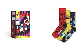 Gjafabox - Marvel 3 pakk  Spider Man - Happy Socks