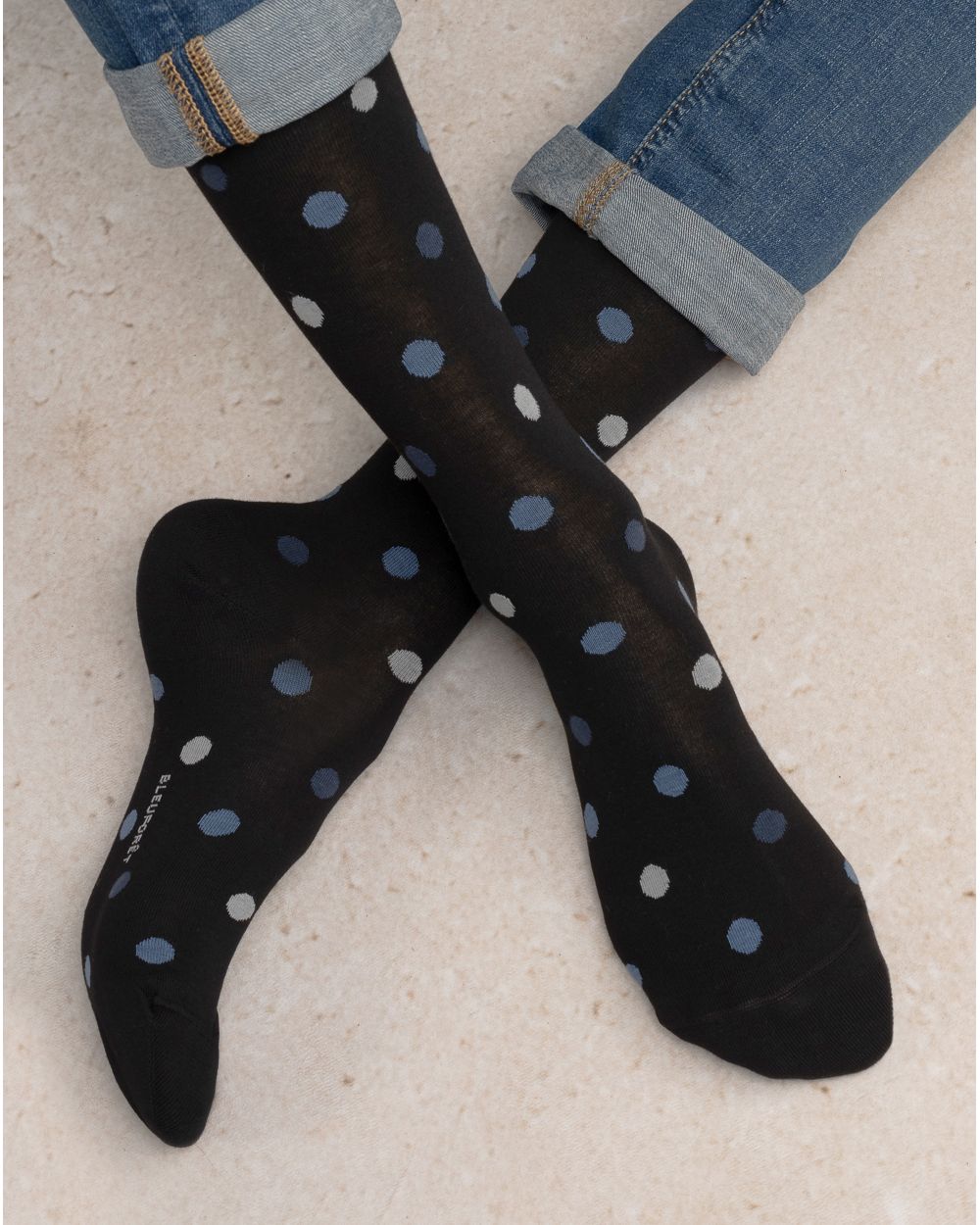 Herra 3 pakk- bómullar sokkar - Bleuforet