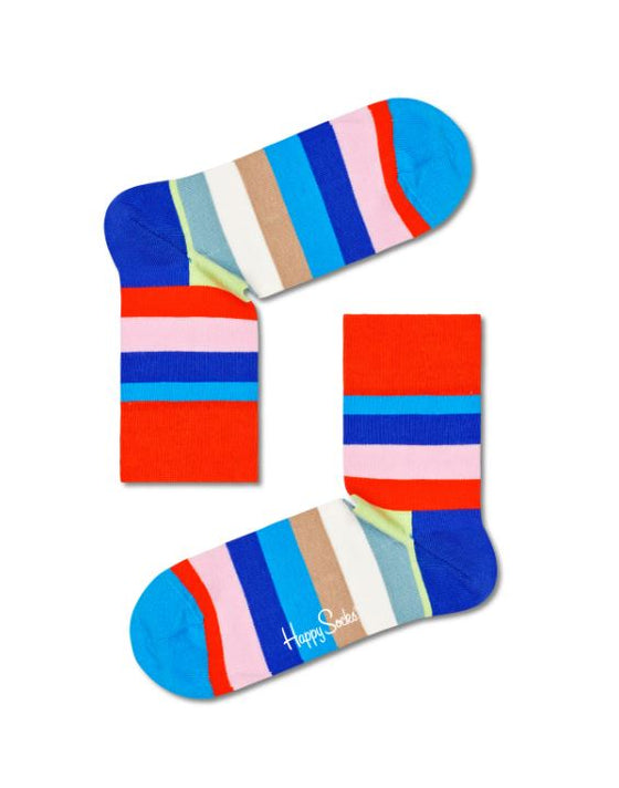 Stripe marglitaðir 1/2 áhöfn - Happy Socks